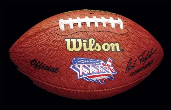 - 2002 Super Bowl XXXVI Game Used Football