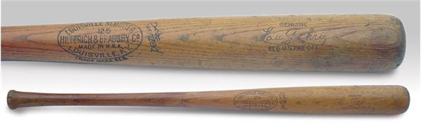 - 1938/39 Lou Gehrig Game Used Bat (35 1/8" 35.6 oz)