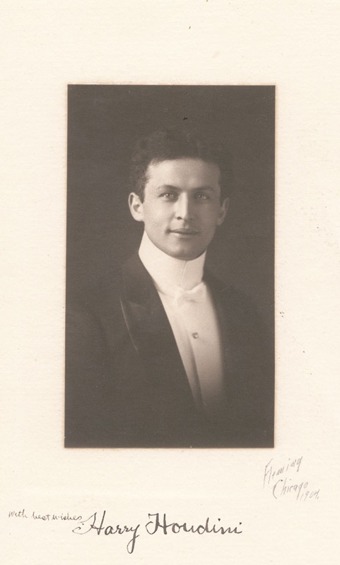 - 1904 Harry Houdini Signed Photo