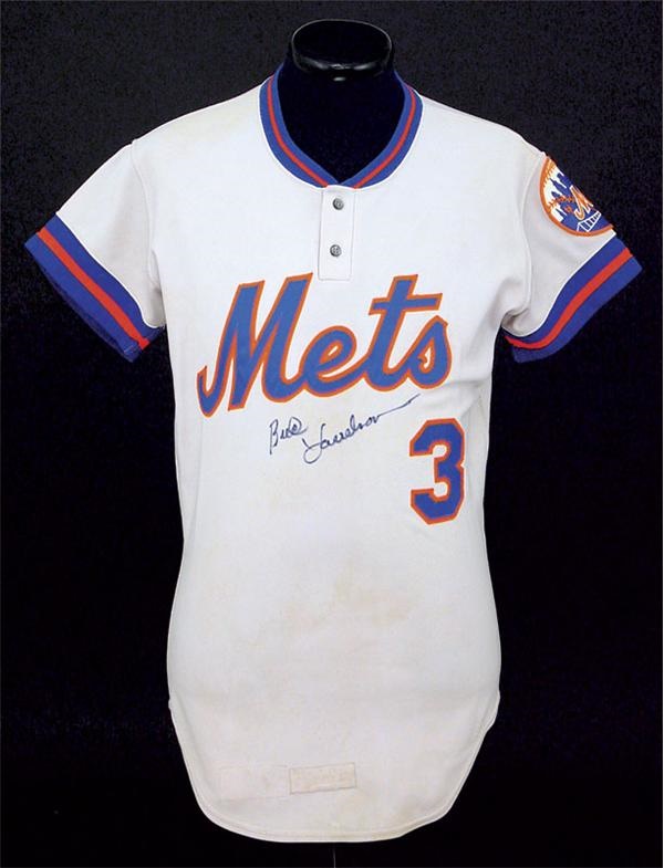 - 1978 Bud Harrelson Autographed Game Worn Jersey