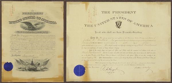 - 1899-1900 William McKinley Signed Proclamations to General Patton's Father (2)