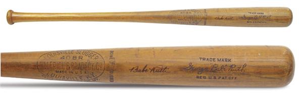 - Babe Ruth Autographed Bat (34.75")
