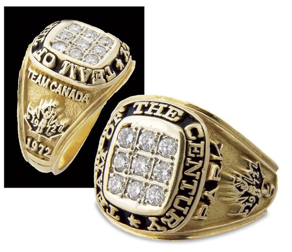 - 1972 Team Canada 30th Anniversary Ring Presented To Brad Park