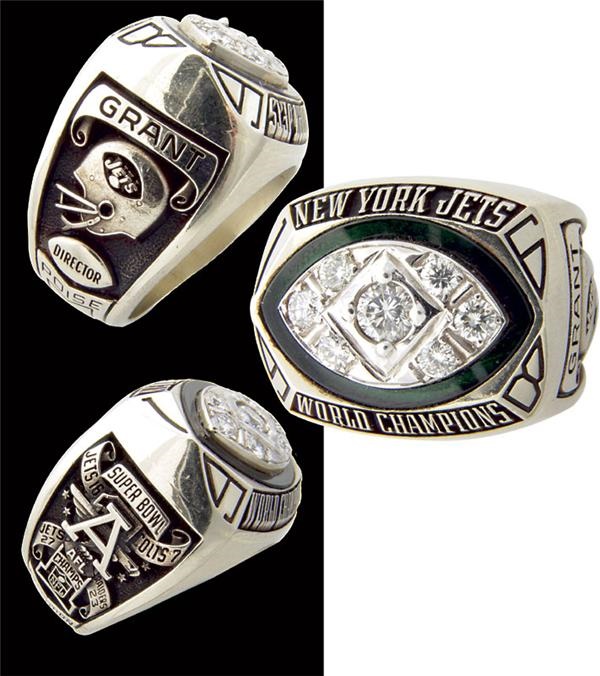 - 1968-69 New York Jets Championship Ring