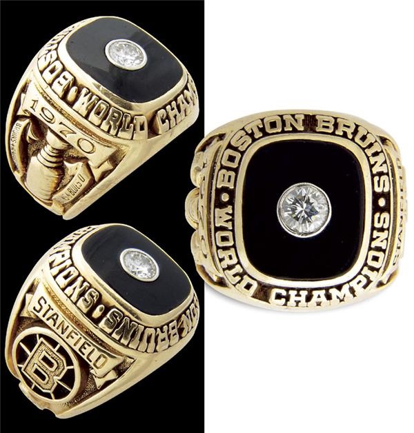 - 1969-70 Boston Bruins Fred Stanfield Original Stanley Cup Ring