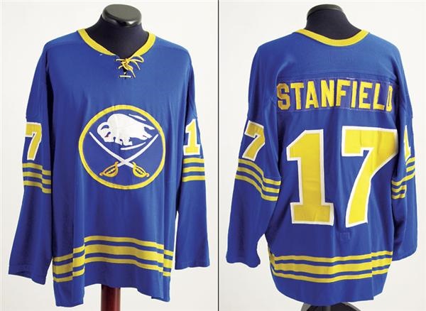 - Mid 1970's Fred Stanfield Game Worn Buffalo Sabres Jersey