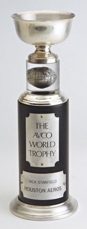 - Jack Stanfield's 1974-75 World Hockey Association AVCO Cup Trophy (13")