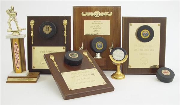 - Fred Stanfield's Milestone Puck Collection (6)
