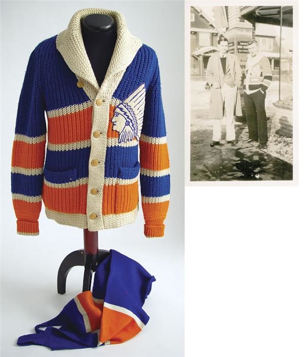 - 1928-29 Springfield Indians Wool Cardigan Sweater