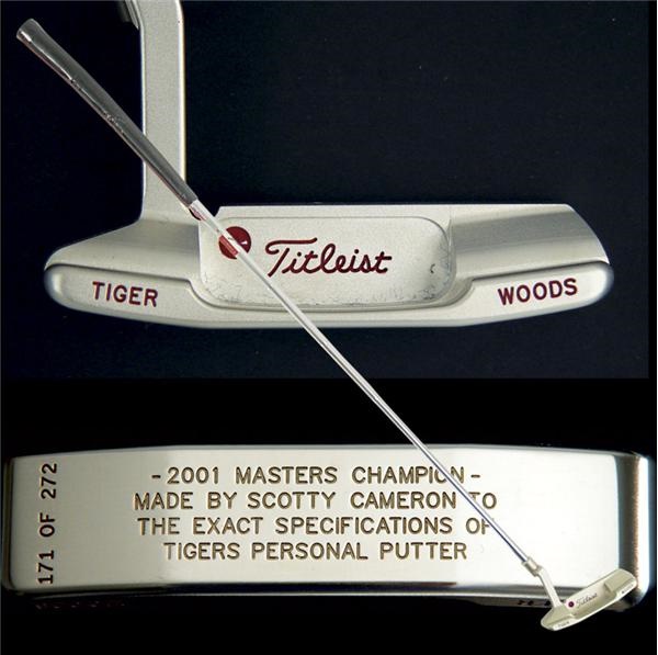 - Tiger Woods 2001 Masters Putter & Wheaties Gold Card