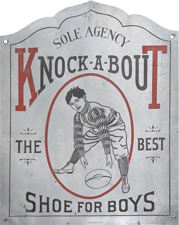 - 1890's Metal Football Advertising Sign (12x15")