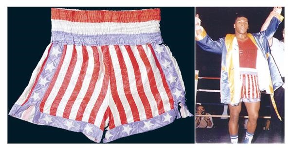 - Mike Tyson July 7, 1984 Olympic Trials Fight Worn Trunks