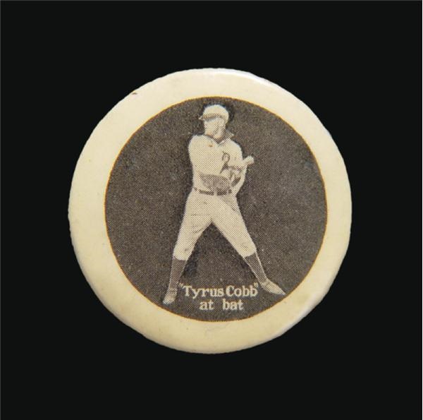 - Circa 1906 Uncatalogued Ty Cobb Pin (1.25")