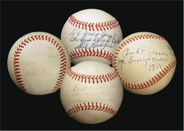 - Brooklyn Dodgers Single Signed Baseball Collection (14)