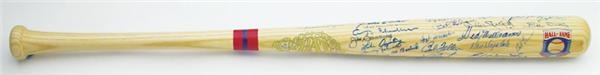 - Hall of Famers Autographed Bat with Ted Williams
