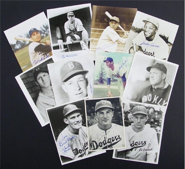 - Brooklyn Dodgers Signed Photograph Collection (183)
