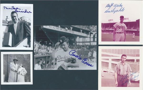 - Brooklyn Dodgers Signed Snapshot Collection (62)