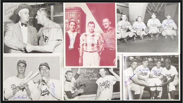 - Multi Signed Brooklyn Dodgers Photograph Collection (29)