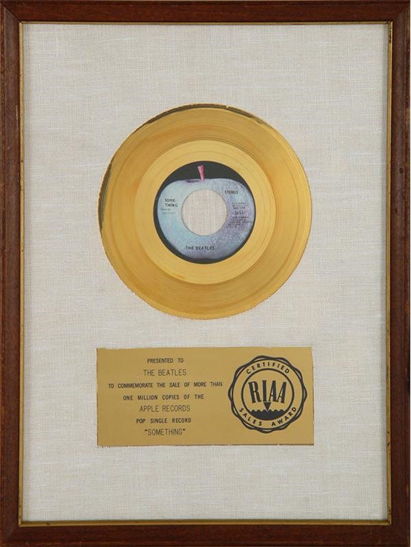 - The Beatles "Something" Gold Record Award (13x17")