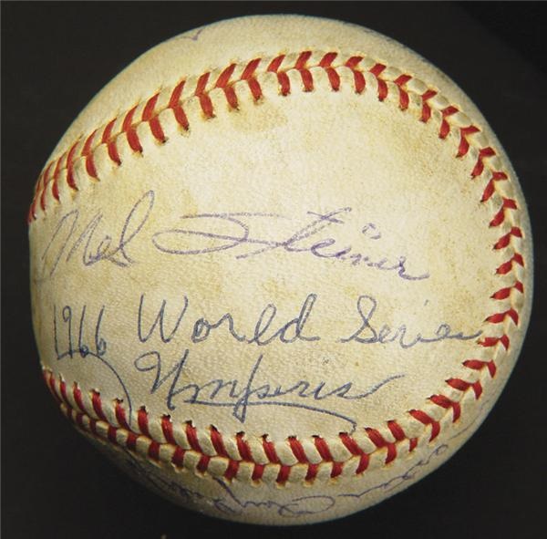 - 1966 World Series Game Used Baseball