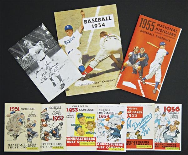 - Collection of Brooklyn Dodgers Schedules (46)