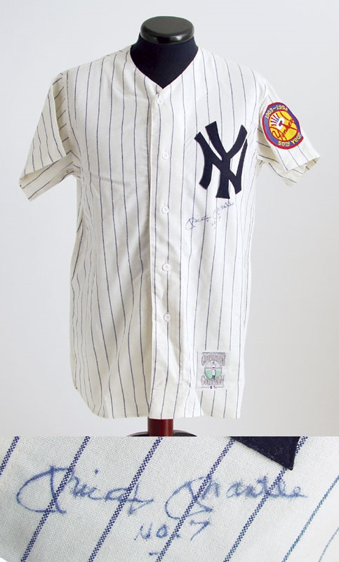 Mantle and Maris - Mickey Mantle Autographed Jersey