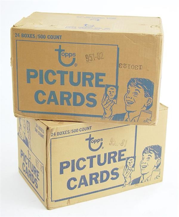 Unopened Cards - 1981 & 1982 Topps Baseball Vending Cases