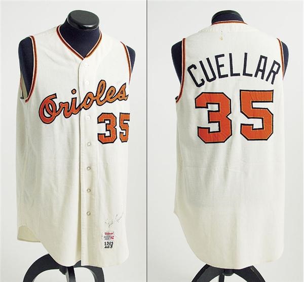 - 1969 Mike Cuellar Autographed Game Worn Jersey