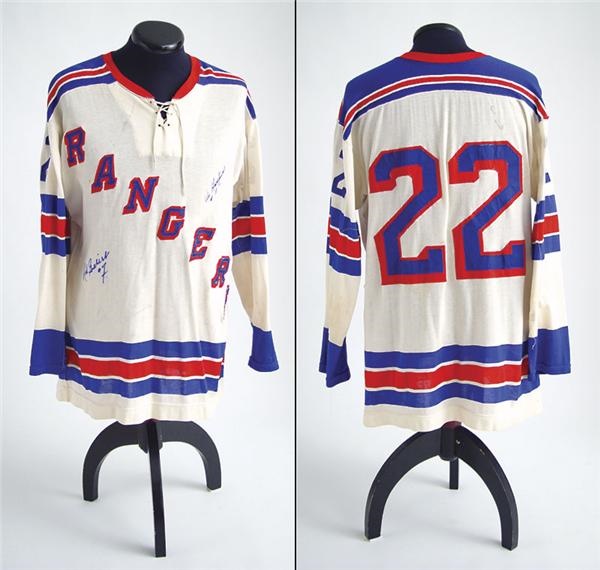 - 1965-66 Don Marshall Game Worn New York Rangers Jersey