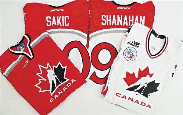 - Set of 4 Team Cananda Team Issued Jerseys, Three Nagano and One 1996 World Cup (4)