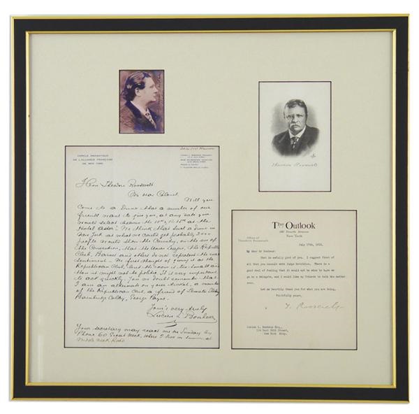 - July 17, 1912 Theodore Roosevelt Signed Letter