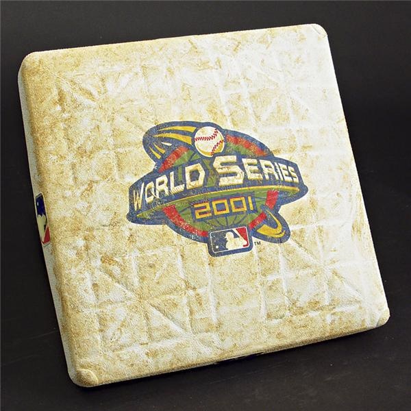 NY Yankees, Giants & Mets - 2001 World Series Game 6 Used Base