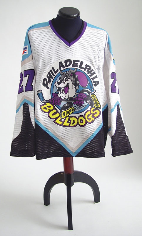 - 1992-93 Philadelphia Bulldogs Game Worn Jersey