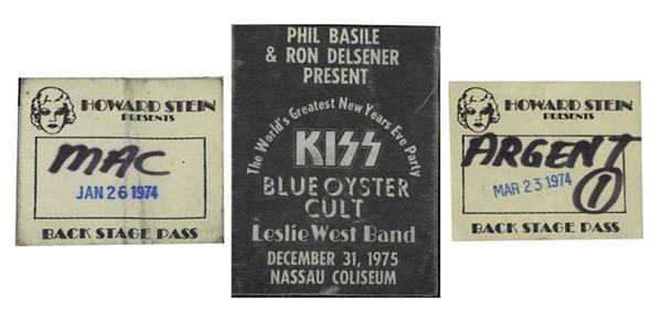 1973-75 KISS Backstage Pass Collection - Includes First Ever! (4)