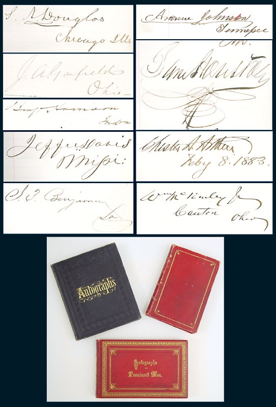 - 19th Century Political Autograph Books including 5 Presidents (3)