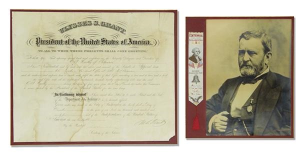 - President Ulysses S. Grant Signed 1875 Appointment