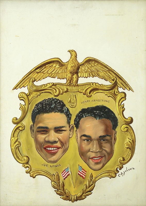 The Ring - Joe Louis vs. Henry Armstrong Original <i>The Ring </i>Cover Art (22x30")