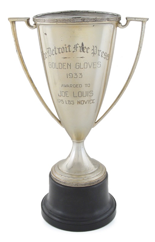 - Joe Louis' 1933 Golden Gloves Trophy (11.5" tall)