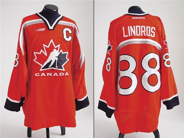 - 1998 Eric Lindros Olympics Game Worn Jersey