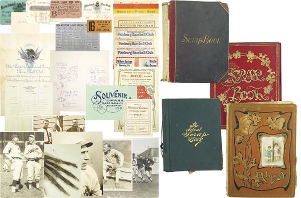 - Personal Scrapbook Collection with Newspaper Clippings, Programs, & more (17)