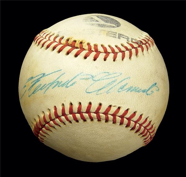 Puerto Rico - Roberto Clemente Single Signed Baseball