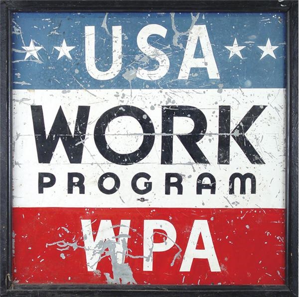 - 1930s WPA “Pop Art” Sign