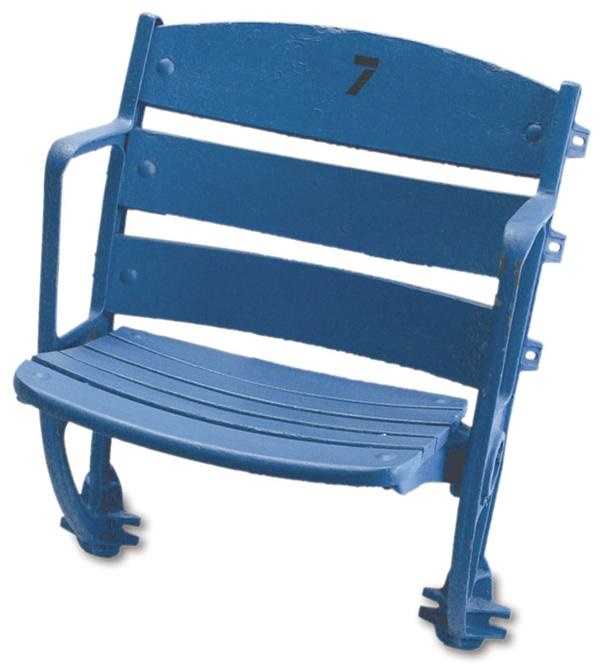 - Yankee Stadium Seat with Mickey Mantle’s #7