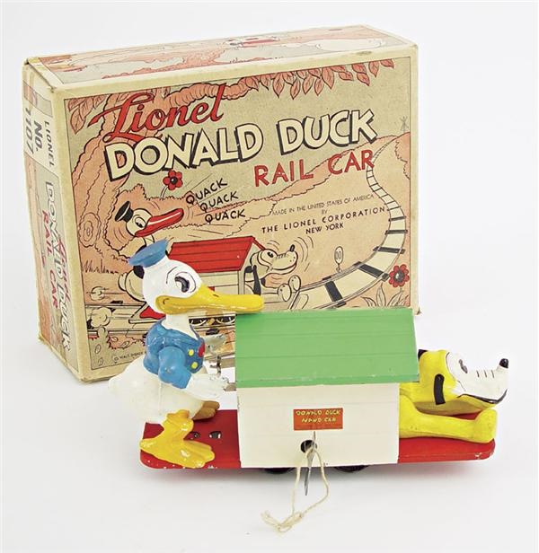 - 1935 Donald Duck Lionel Handcar NRMT in Original Box