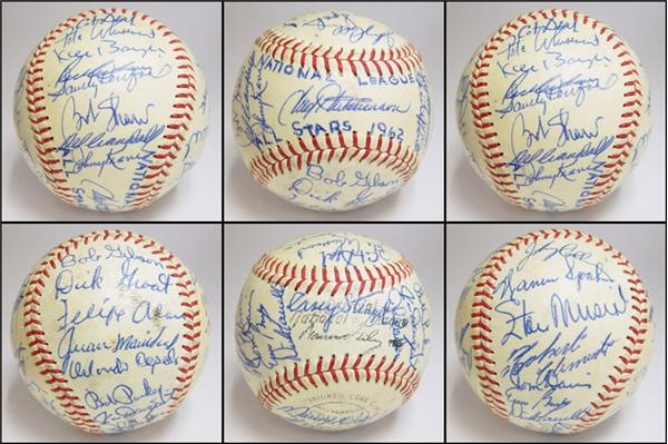 - 1962 National League All Star Team Signed Baseball