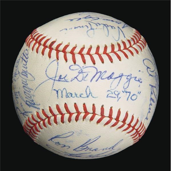 Special 1970 All Star Team Signed Baseball