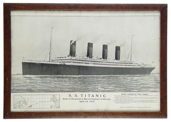 - 1912 Titanic Postcard Advertising Poster (22x15.5”)
