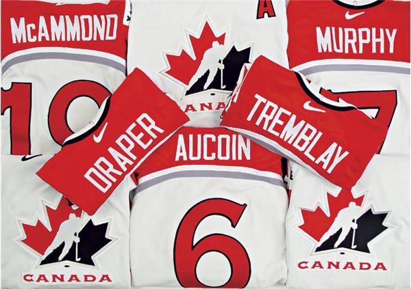 - 1999-00 Team Canada Mens World Championship Tounament Jerseys  (8)