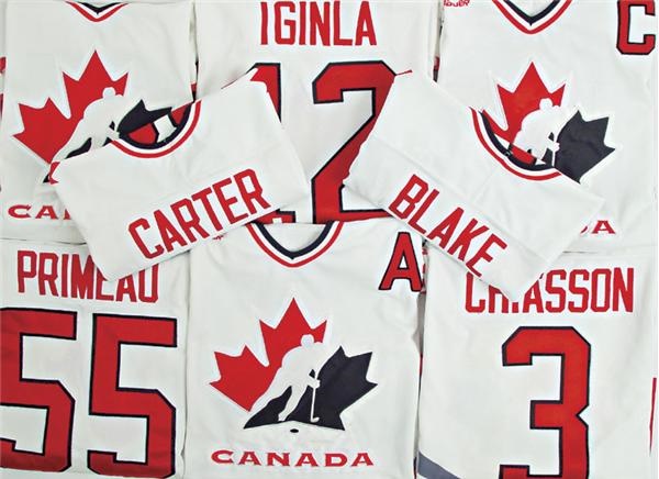 - 1996-97 Team Canada Men's World Championship Pre Competition Game Worn Jerseys (13)