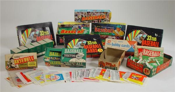 Unopened Cards - 1930s-70s Display Box & Wrapper Collection